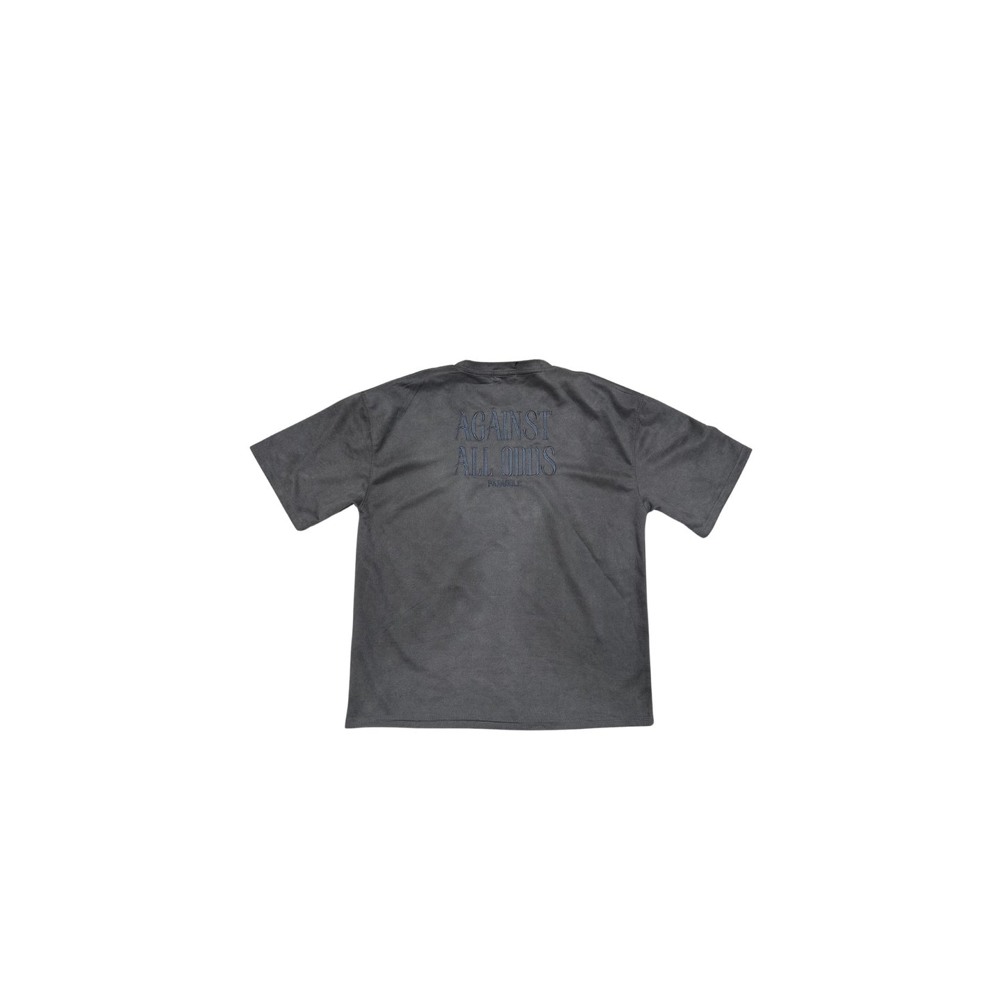 "AGAINST ALL ODDS" Suede shirt - Charcoal Grey